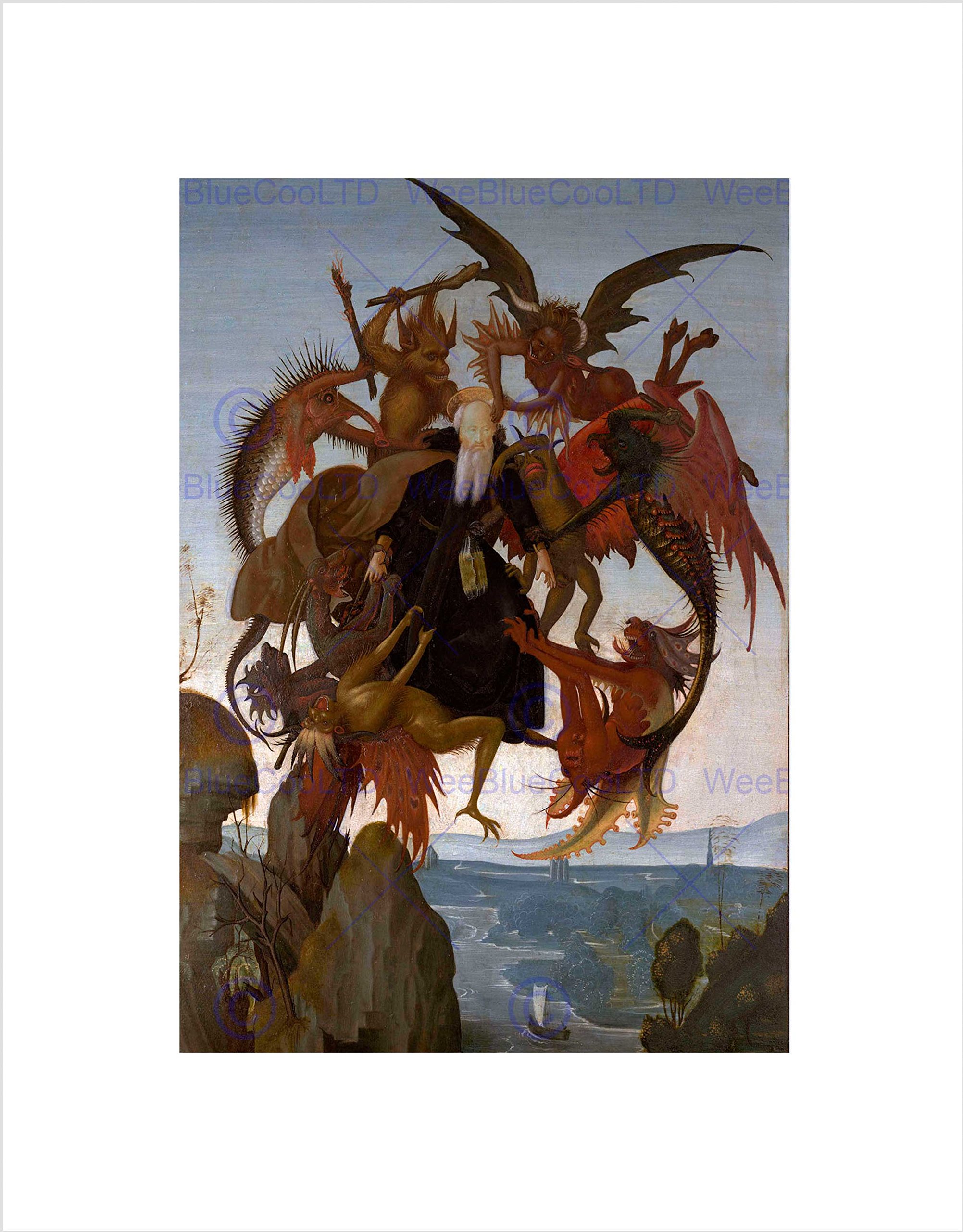 Wee Blue Coo Michelangelo The Torment Of Saint Anthony Old Master Wall Art Print