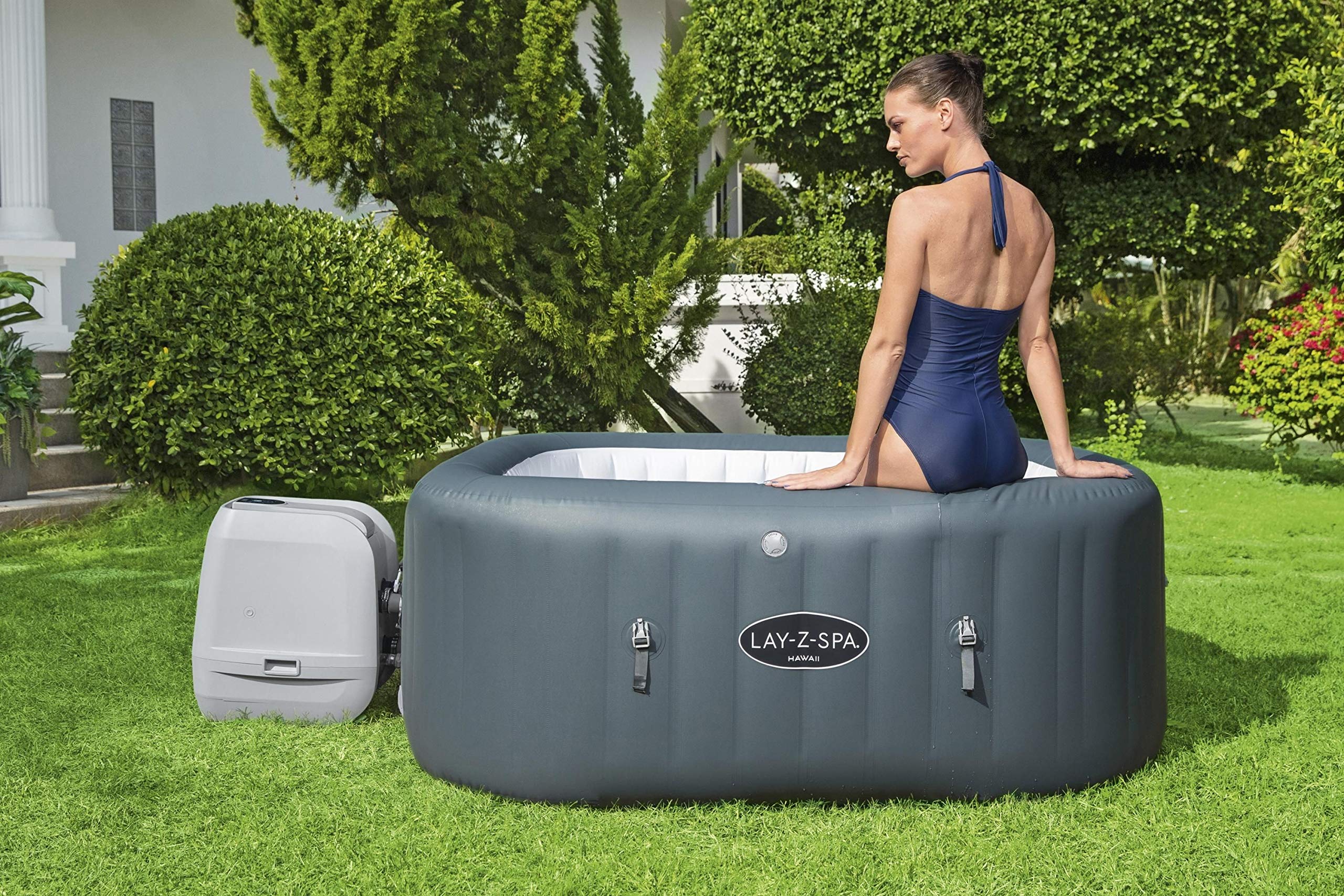 Bestway 60031 Minipiscina idromassaggio gonfiabile Hawaii Lay-Z-Spa HydroJet Pro