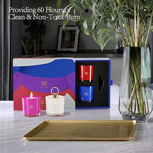 Miniatura 8 de ESNA HOME - Juego de regalo de velas votivas perfumadas de aromaterapia | 4 velas de soja naturales para regalar a mujeres | Aceites esenciales de
