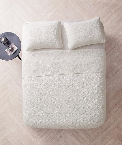 Vista 3 de VCNY Home Aviary Juego de 3 piezas de algodón en encantadora playa hermosa manta con colcha, gemelo