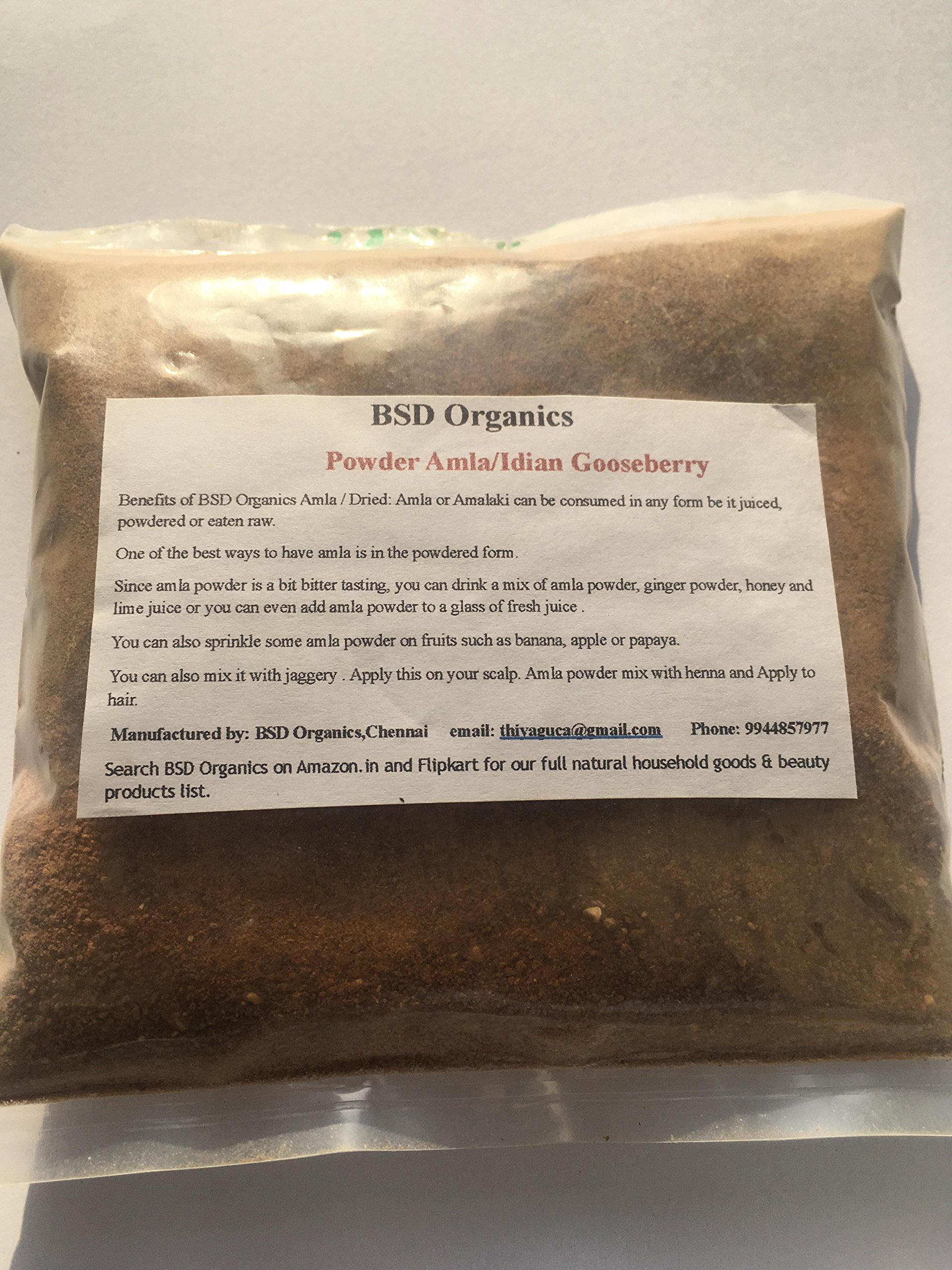 BSD Organics Powder Amla/Indian Gooseberry/Amalaki for Tea,Drink,Hair pack and more - 200 grams (B07CK7YPZQ) Amazon Price History, Amazon Price Tracker