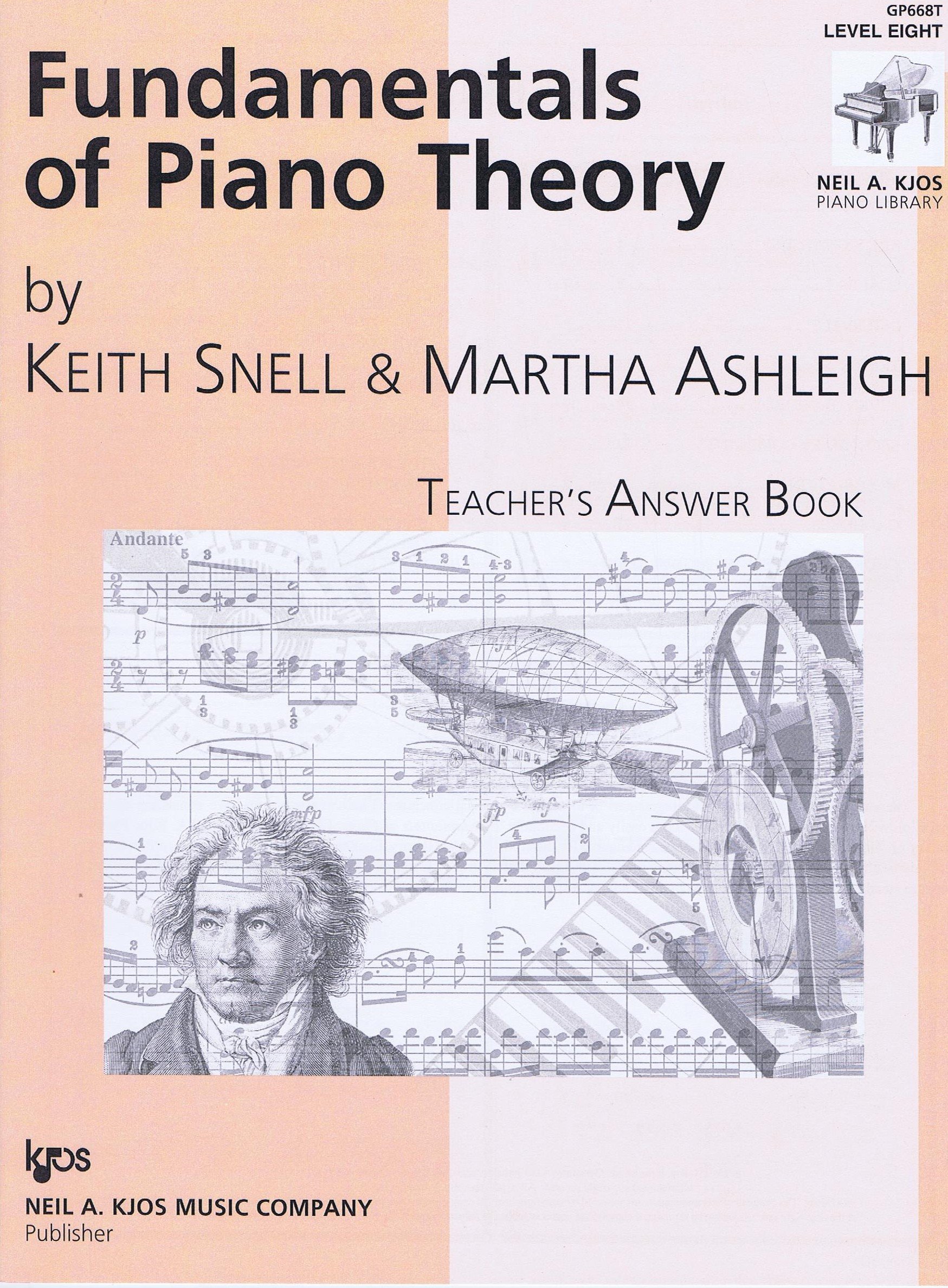 Fundamentals of Piano Theory Teacher's Answer Book: Level Eight