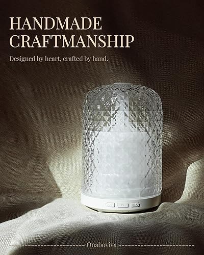 Miniatura 2 de Difusor de aceite esencial Difusor ultrasónico de aromaterapia de 2.4 MHz, luz nocturna de salud, temporizador y apagado automático, sin BPA,