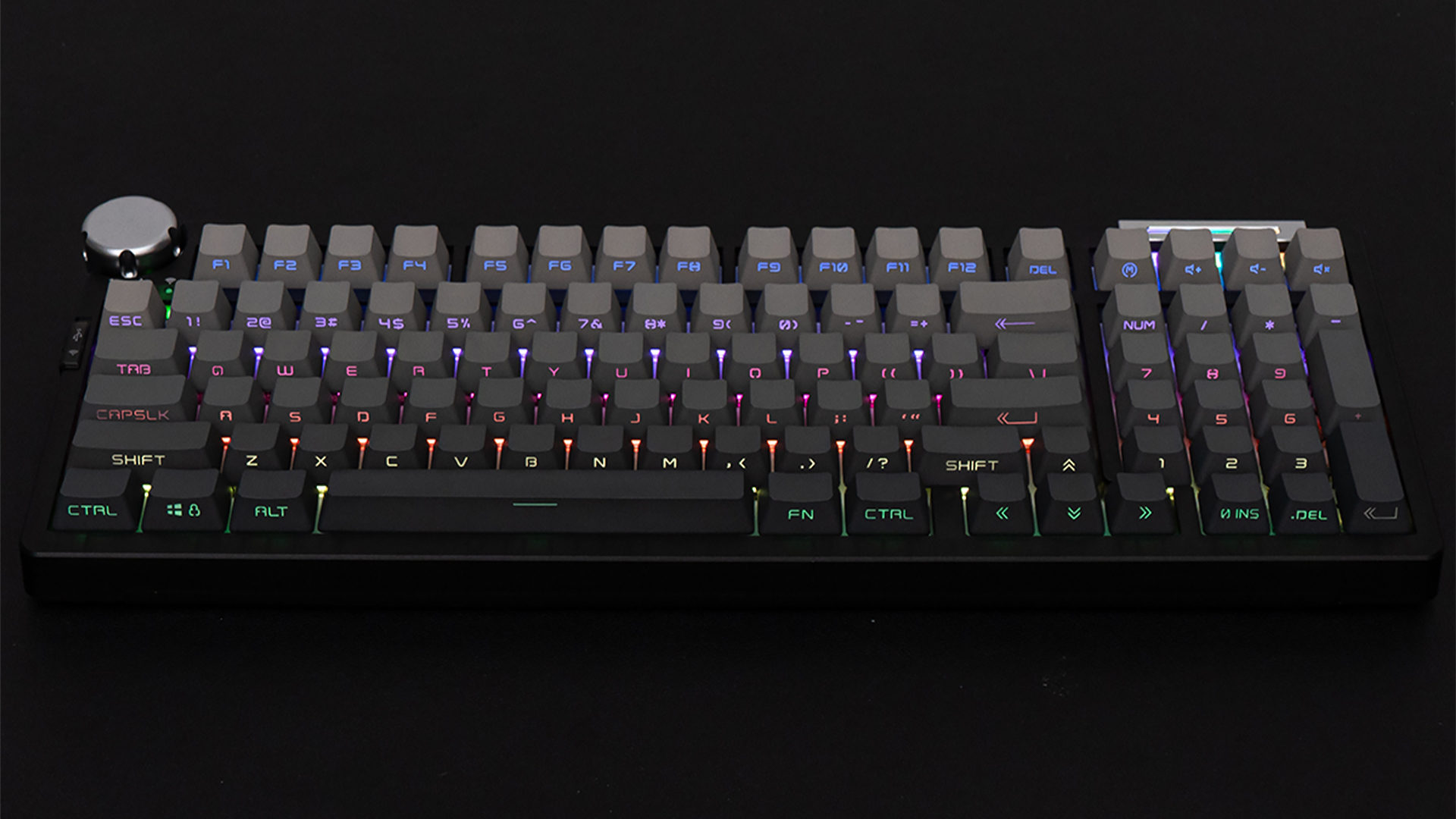Womier Shine-Through PBT-Tasten, für 60%, 75%, 100% Cherry-Profil, benutzerdefiniert, Doubleshot-Tasten-Set, universelle Kompatibilität für Cherry Gateron MX-Schalter-Tastaturen, Farbverlauf Lila