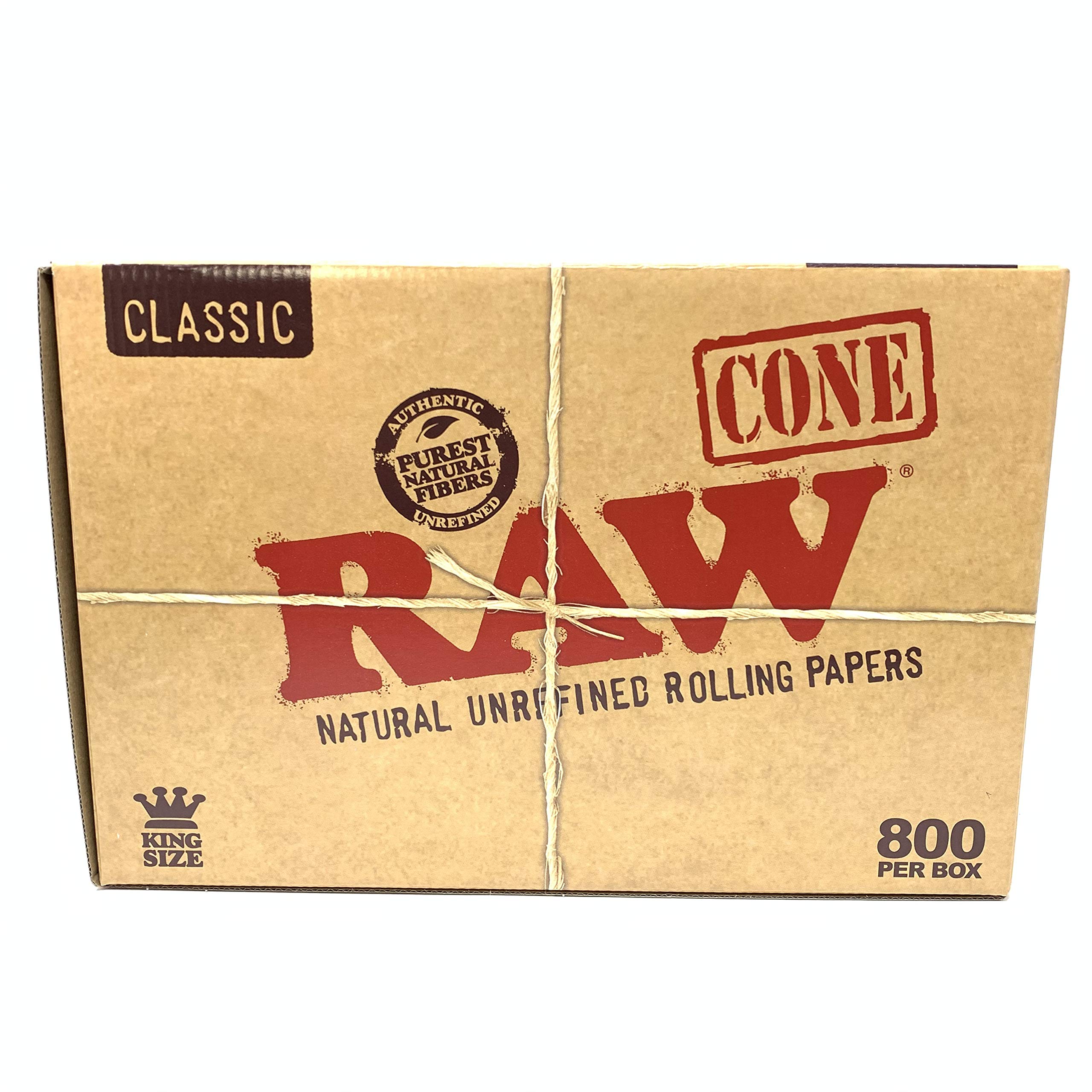 CAJA DE 800 CONOS DE PAPEL DE LIAR RAW KING SIZE CLASSIC