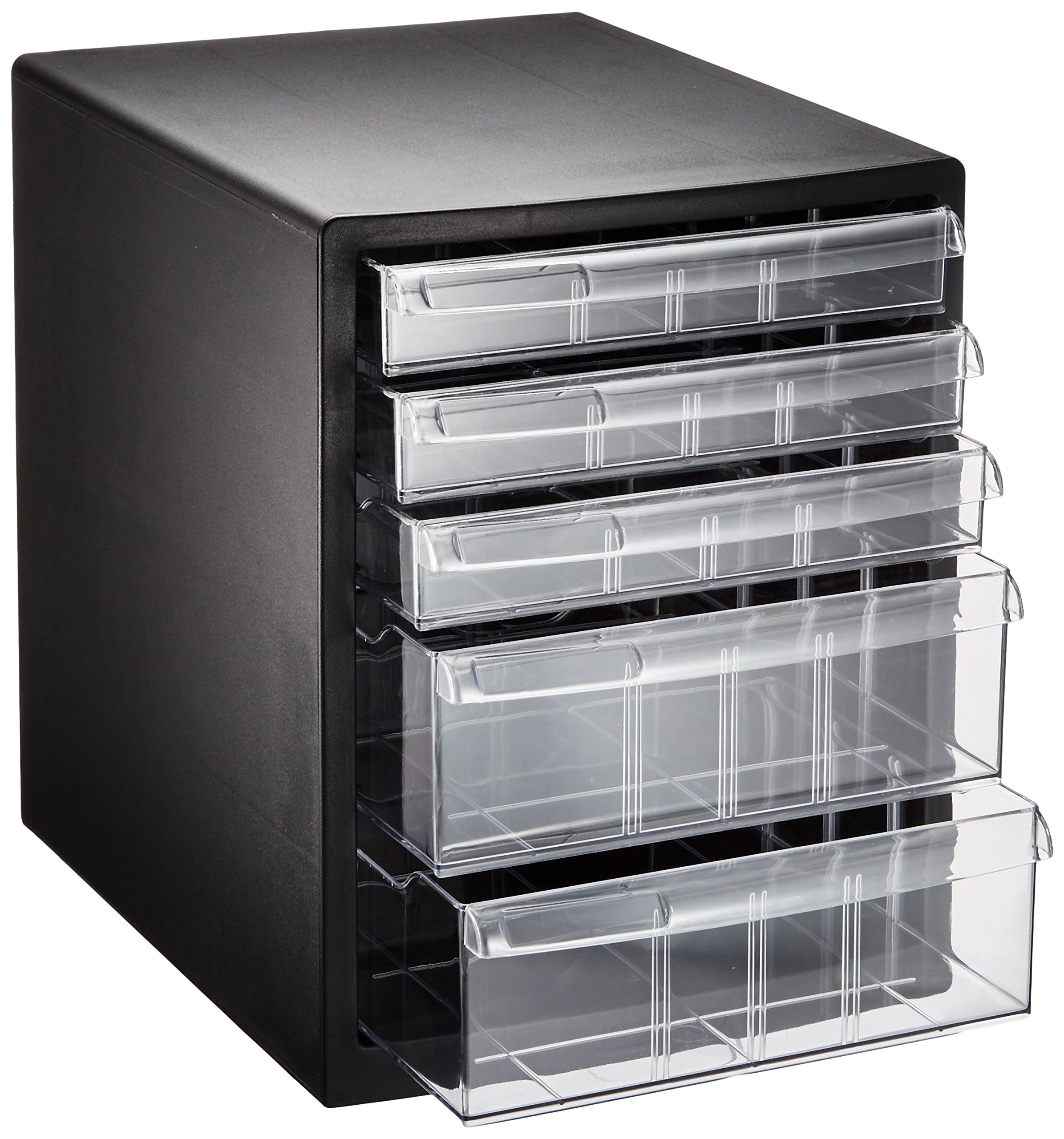 Nakabayashi A4E-SC5B Letter Case, Document Holder, Partition Board Compatible, C5 Tiers, Black, 10.9 x 13.8 x 13.6 inches (278 x 350 x 345 mm)