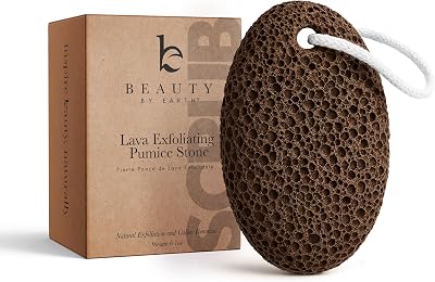Pumice Stone for Feet - Natural Lava Stone Foot Exfoliator, Callus Remove for Feet, Hands & Dead Skin, Foot Scrubber for Pedicure & Cracked Heels, Strong & Durable Design for Smooth & Soft Feets