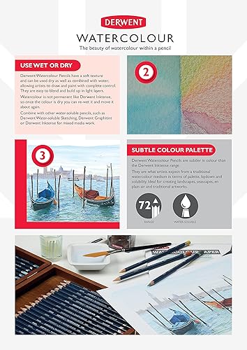 Miniatura 5 de Derwent Colección acuarela, lata de metal, 12 unidades (0700303)