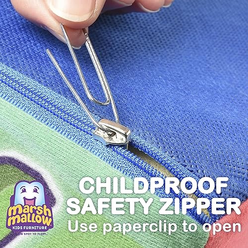 Miniatura 105 de Marshmallow Muebles, Niños 2-en-1 Flip Open Foam Comprimido Sofá, Disney La Sirenita