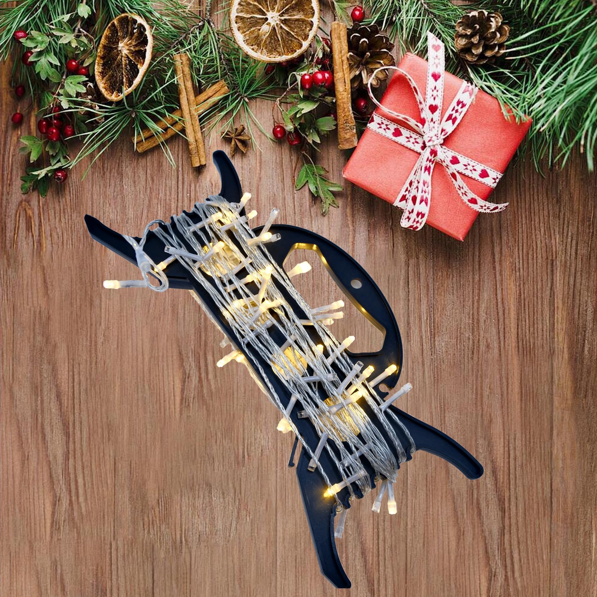 Weihnachtslicht-Aufbewahrungshalter, 8er-Set Seilwickler, Allzweck-Urlaubslicht-Aufbewahrung, Lichtschnur, Weihnachtslicht-Organizer für Lichterketten, Verlängerungsschnüre, Girlande, Perlen und mehr
