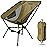MARCHWAY Lightweight Folding Camping Chair, Portable Foldable Compact for Outdoor Camp, Travel, Beach, Picnic, Festival, Hiking, Backpacking, Supports 330Lbs (Khaki)