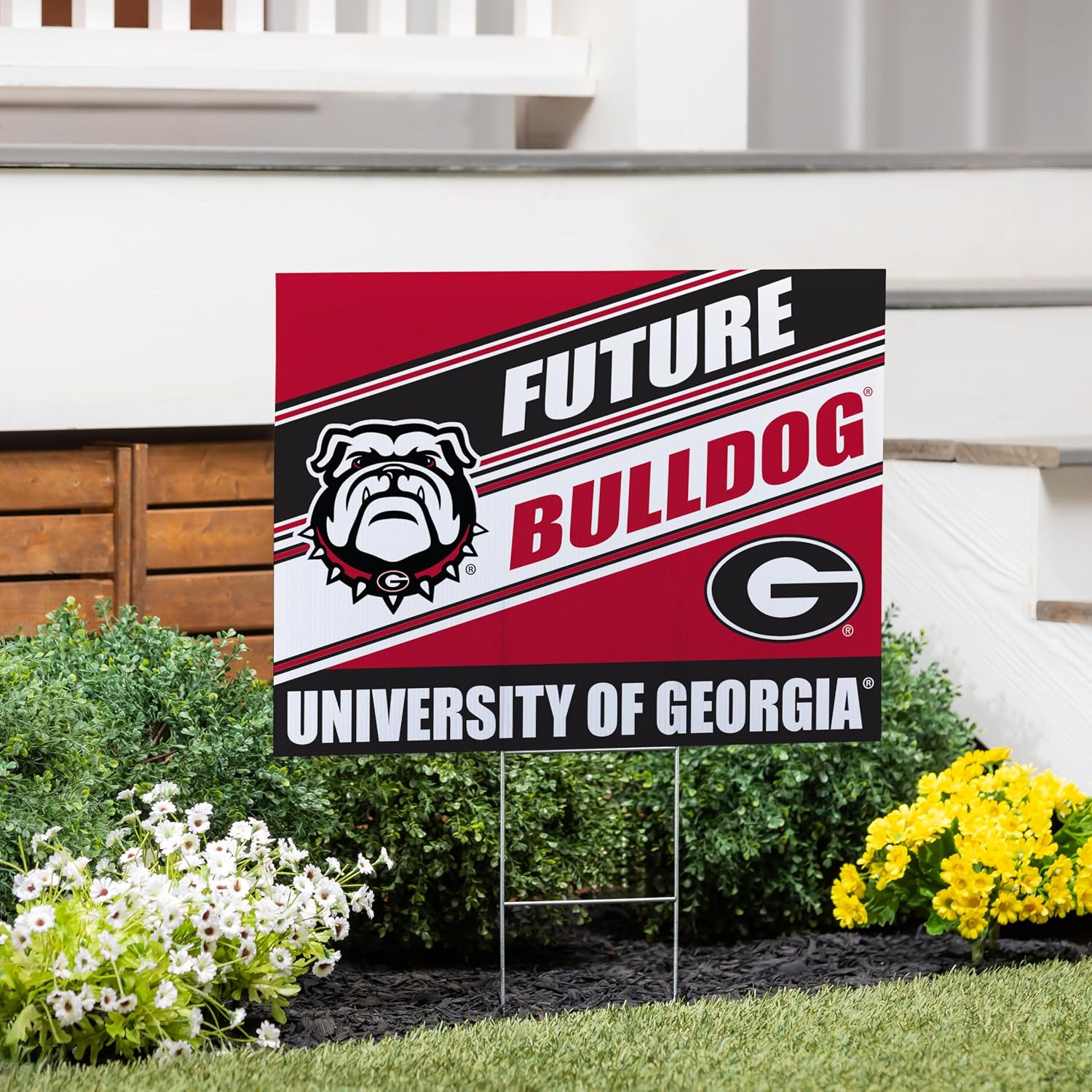 NCAA University of Georgia Future Student Yard Sign, Outdoor Coroplast Yard Signs with Stakes 18x24, College Welcome Signs for Lawn, Graduation Party