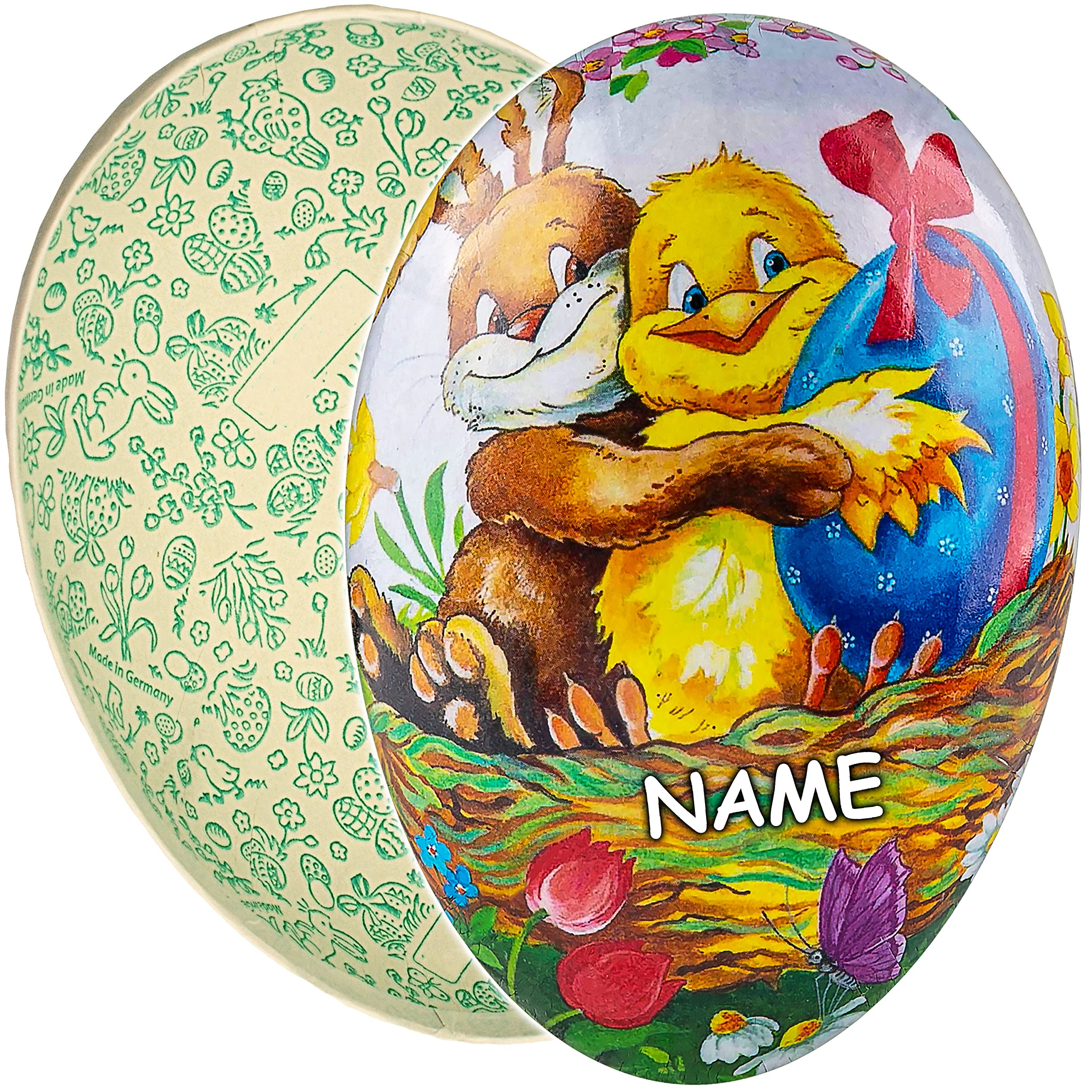 alles-meine.de GmbH 10 Stück Ostereier/Eier zum Befüllen Größe & Anzahl frei wählbar 9 bis 36 cm - Hasen - Hasen Küken Blumen einfarbig Uni Sprenkel Hühnereier - Füll - P..