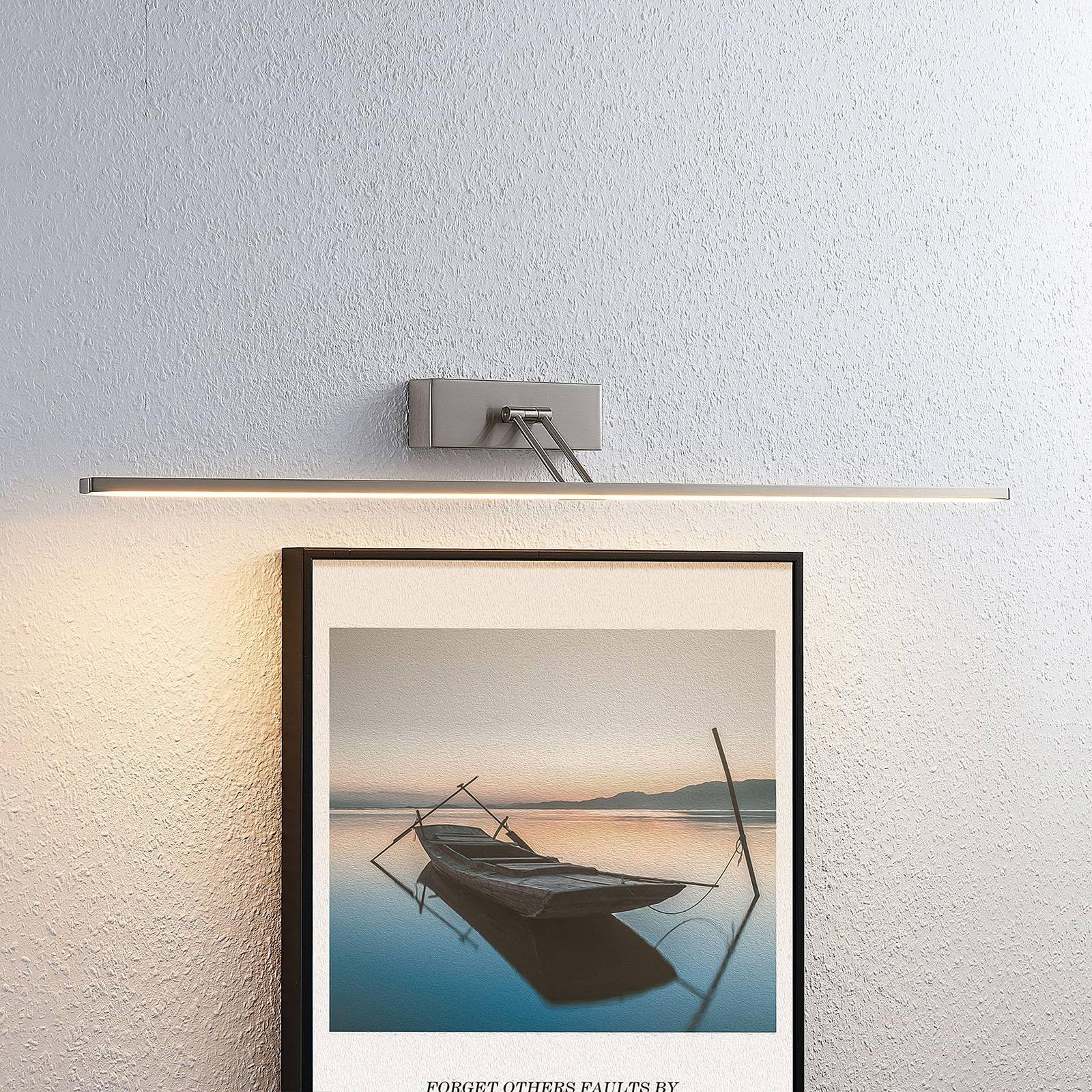 Lucande LED Wandleuchte, Wandlampe Innen 'Thibaud' (Modern) in Alu aus Metall u.a. für Wohnzimmer & Esszimmer (1 flammig,) - Bilderleuchte, Wandstrahler, Wandbeleuchtung Schlafzimmer/Wohnzimmer
