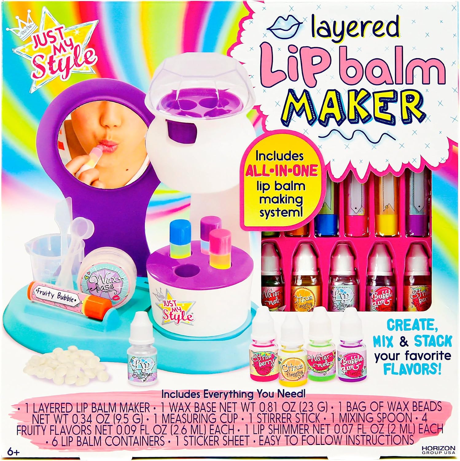 Just My Style Lip Balm Maker Art and Craft Kit by Horizon Group USA