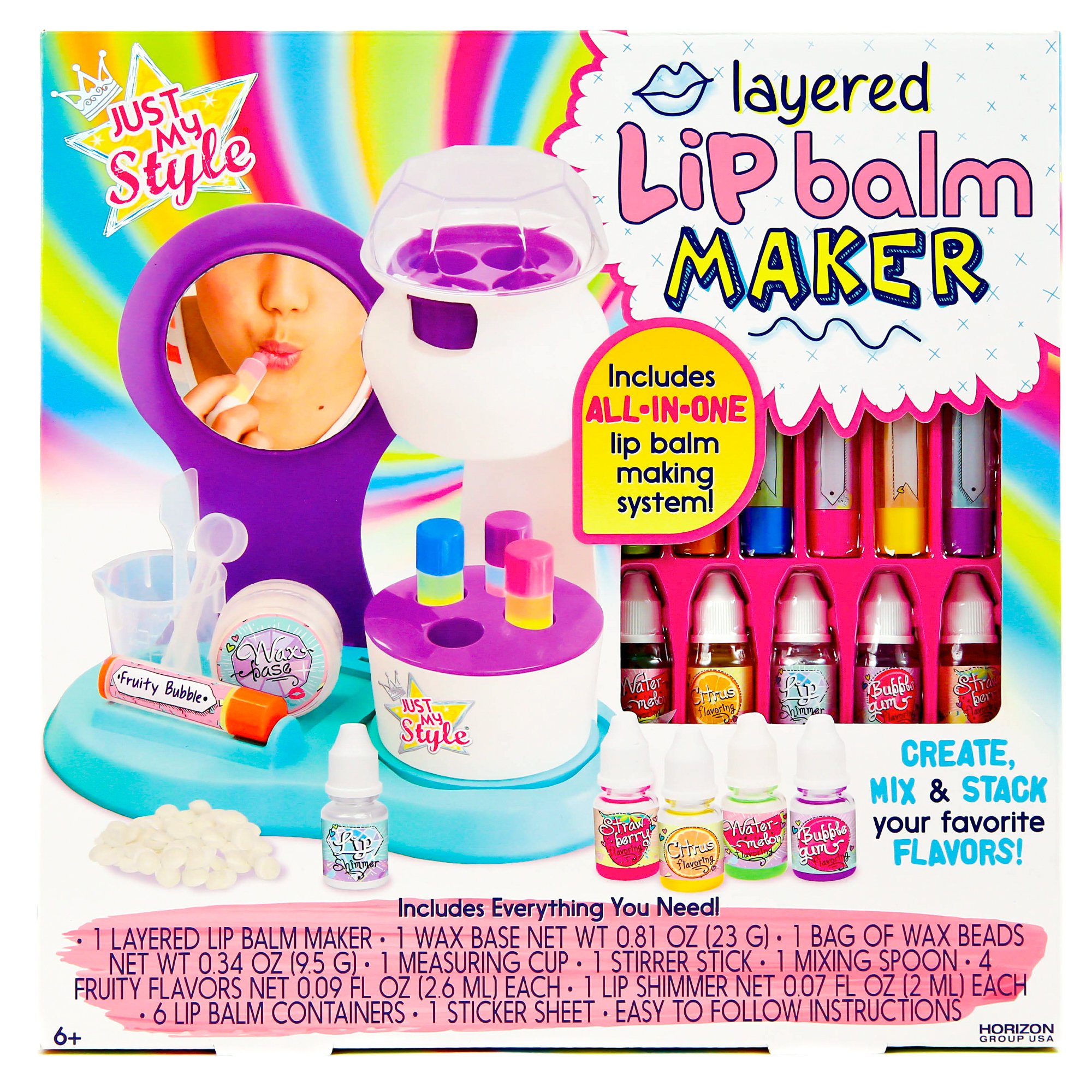 Just My Style Lip Balm Maker Art and Craft Kit by Horizon Group USA