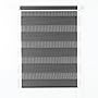 Apex Furnishings Zebra Day and Night Blinds Dual Layer Fabric Opaque & Translucent Easy Fit Zebra Blind for Windows and Door Grey Roller Blinds (94cm X 210cm)