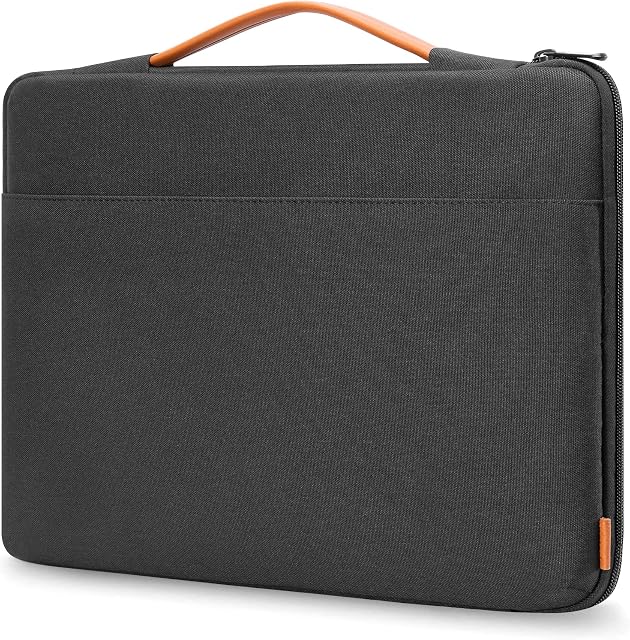 Inateck 14 Inch Laptop Case Sleeve Briefcase, Shock Resistant Bag Compatible with Notebook/Chromebook/ThinkPad/Ultrabook, MacBook Pro 15 Inch 2016-2019, Surface Laptop 3 - Black