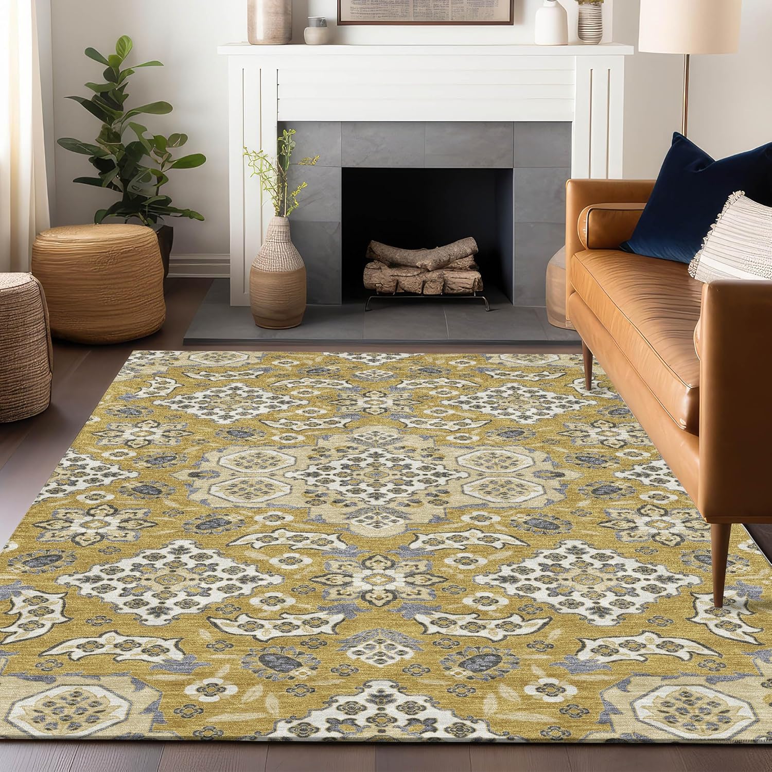 Addison Rugs Chantille ACN1853 Sage 1'8" x 2'6" Indoor/Outdoor, Machine Washable, Easy Clean, Non Shedding, Bedroom, Living Room, Dining Room, Kitchen, Patio Rug
