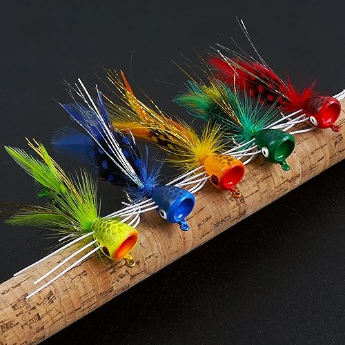 Vista 16 de OROOTL Kit de moscas para pesca con mosca, coloridos señuelos de pesca con mosca, flotadores de espuma, accesorios para trucha, panfish bluegill