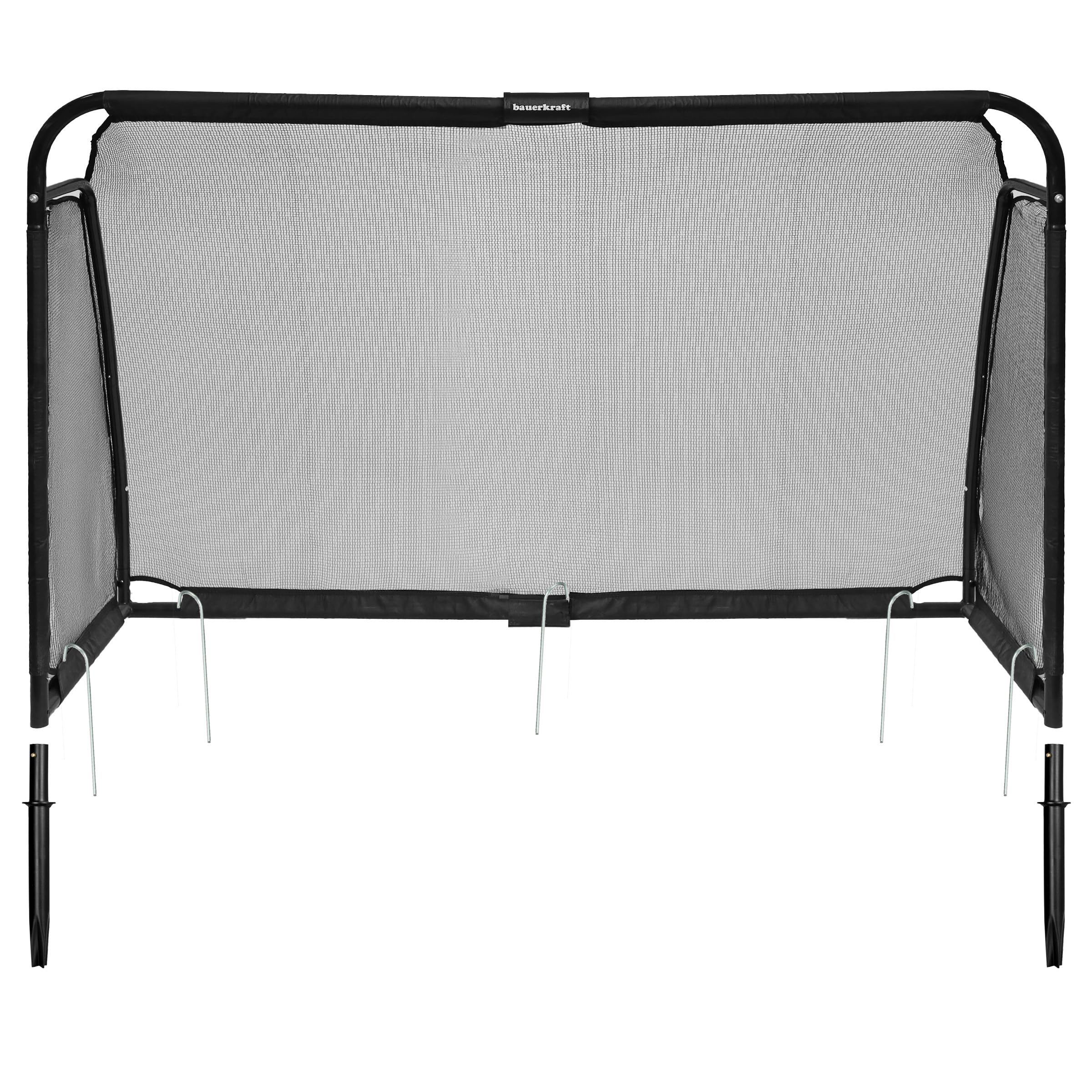 Metalowa bramka piłkarska z siatką treningowa do gry w piłkę nożną 180x120x60 cm czarna