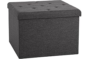 25'' XL Square Seville Classics Foldable Storage Ottoman