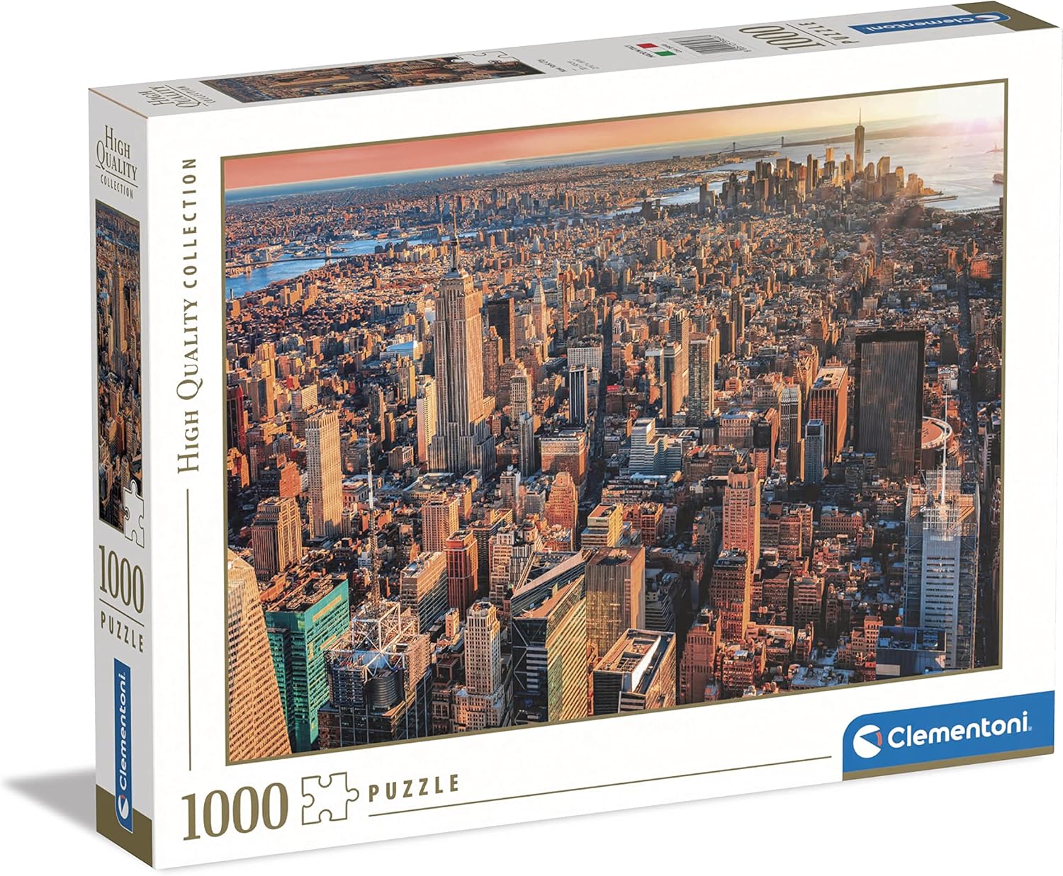 Clementoni 39646 Nueva 1000pcs Collection New York City 1000 Pieces, Made in Italy, Jigsaw Puzzle for Adults, Multicolor, Medium