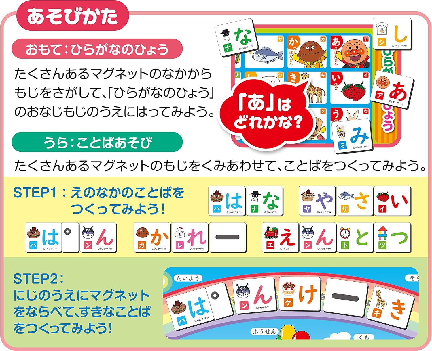Agatsuma Anpanman Hiragana Magnet [2023]