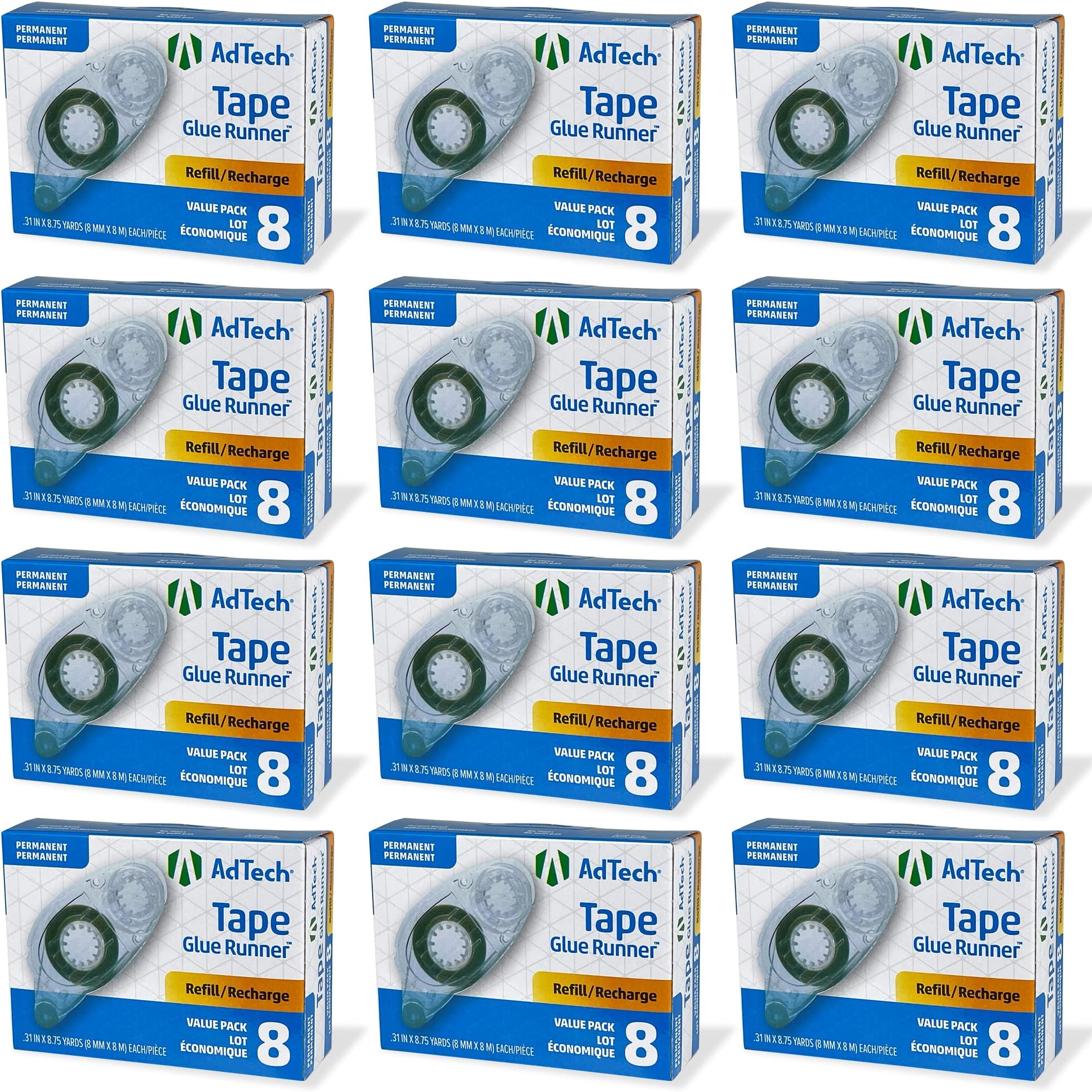 05674 Permanent Crafter's Tape Refills, case pack of 12