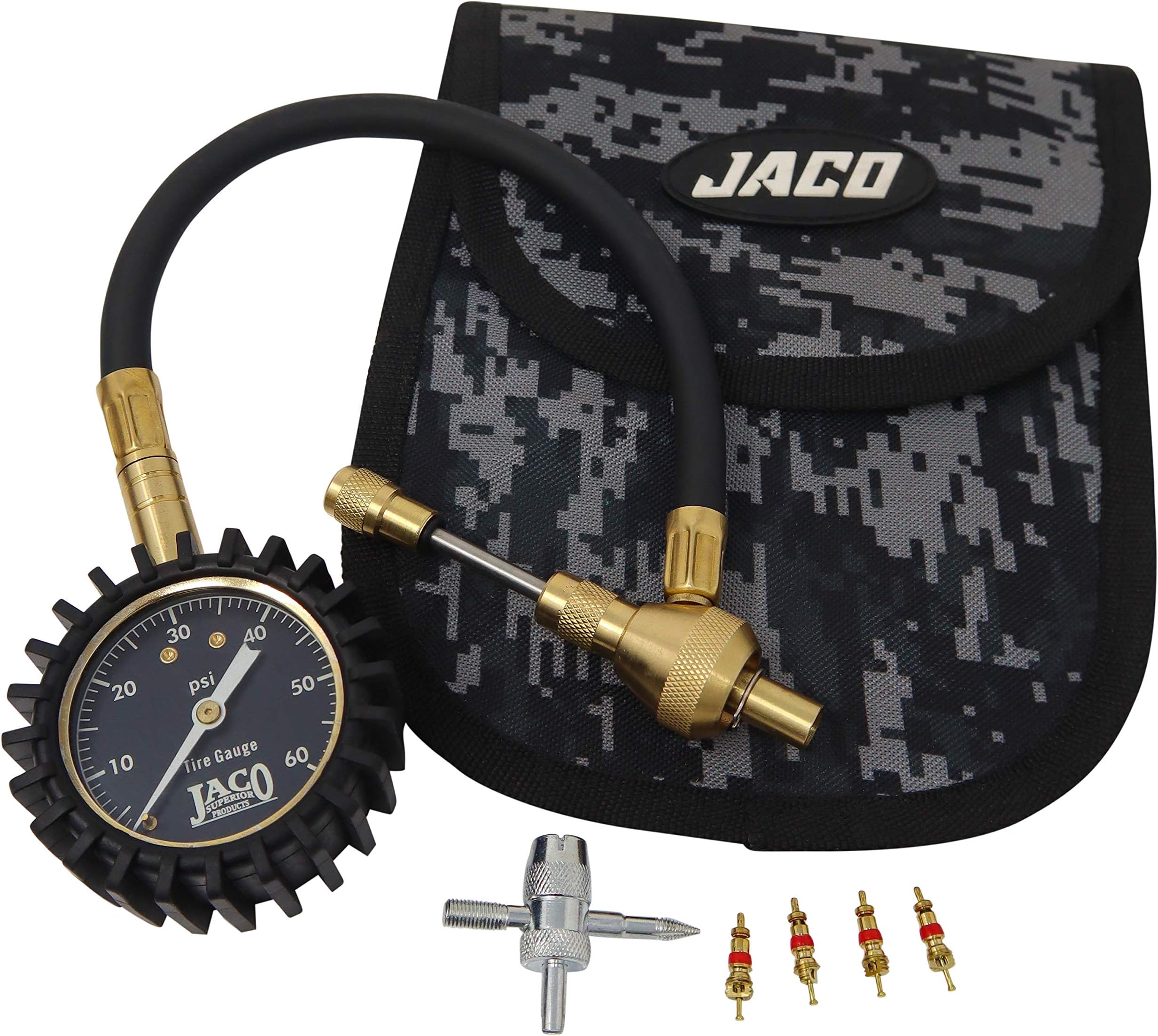 JACO RapidFlow Tire Deflator with Gauge (0-60 PSI) | Rapid 4x4 Off Road Air Down Kit