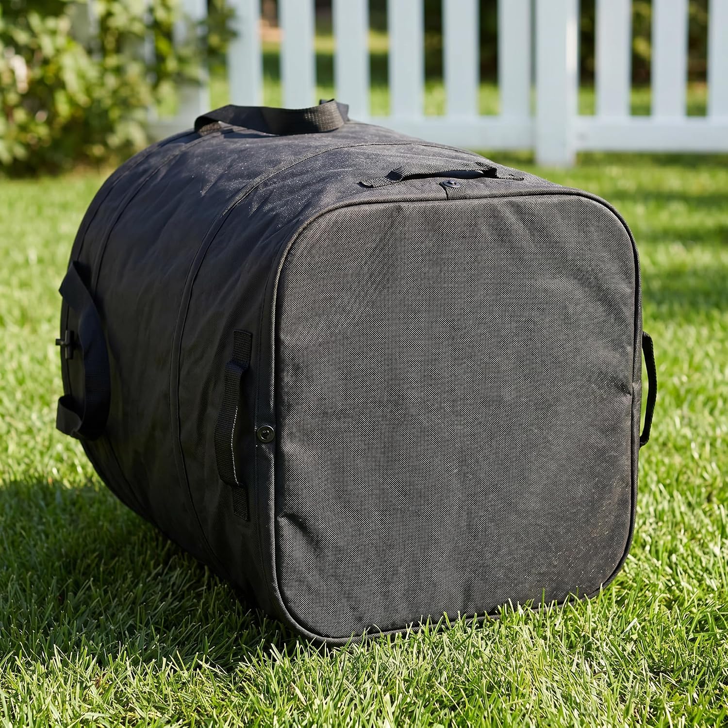 Square Collapsible Yard Waste Bin, 55 Gallon Pop Up Trash Can for Outdoor Use, Sturdy Square Design Collapsible Yard Waste Containersfor Collecting Weeds or Leaf or Yard and Party Waste