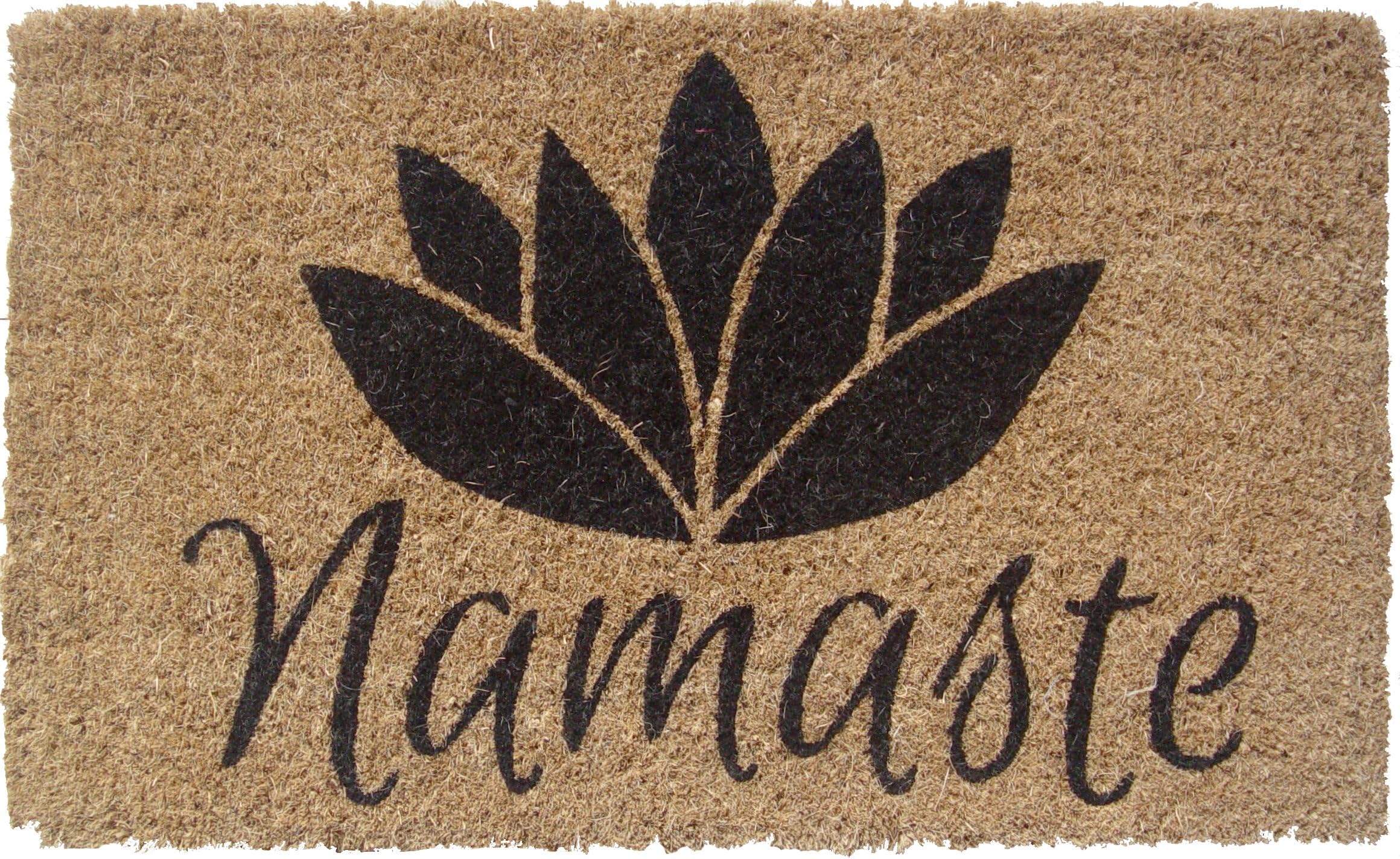 Entryways 40 x 60 cm Coir Namaste Handwoven Coconut Fiber Doormat