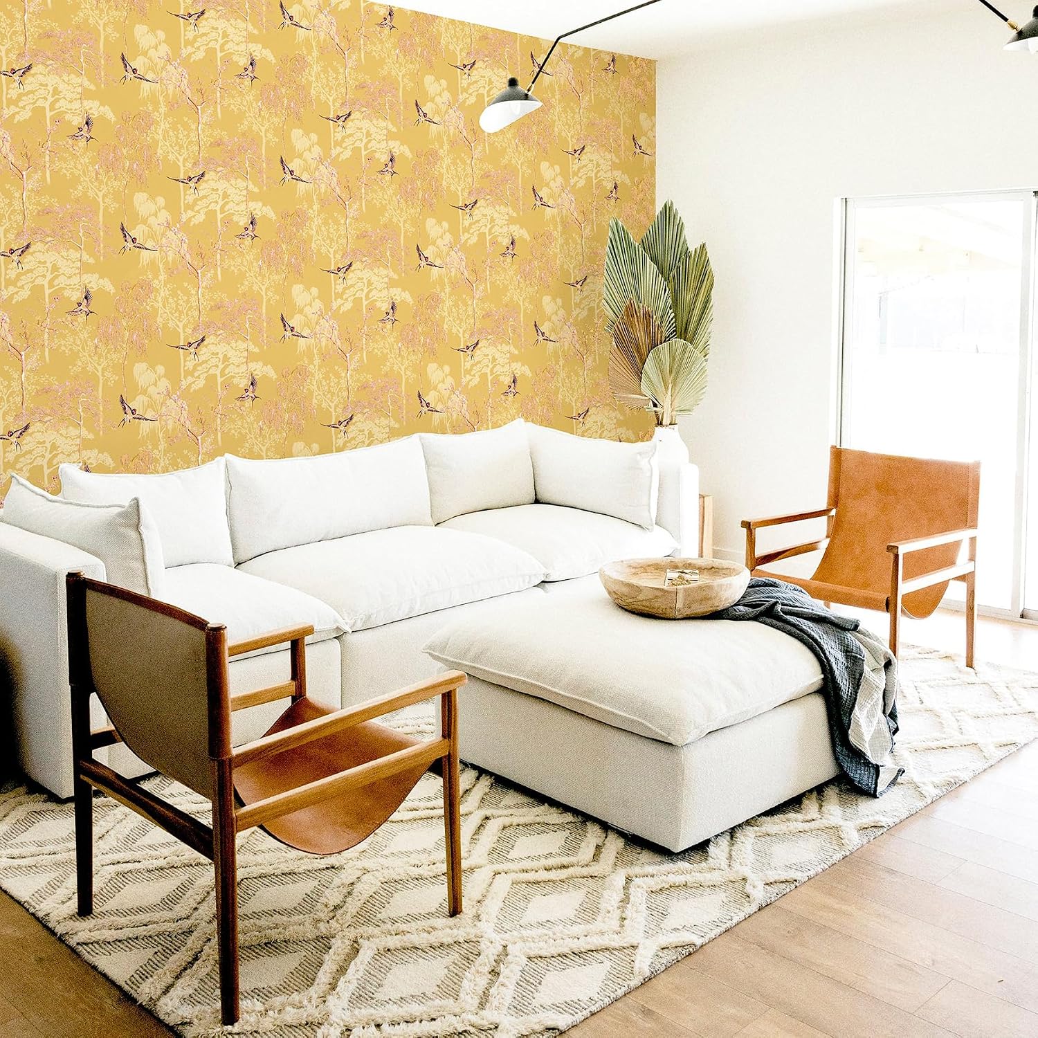 Arthouse Japanese Garden Ochre Wallpaper 908002