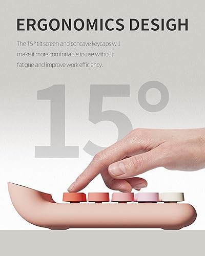 Miniatura 4 de Calculadora de interruptor mecánico, JS05, calculadora básica de escritorio de 10 dígitos para oficina, escuela, hogar, uso comercial (azul)