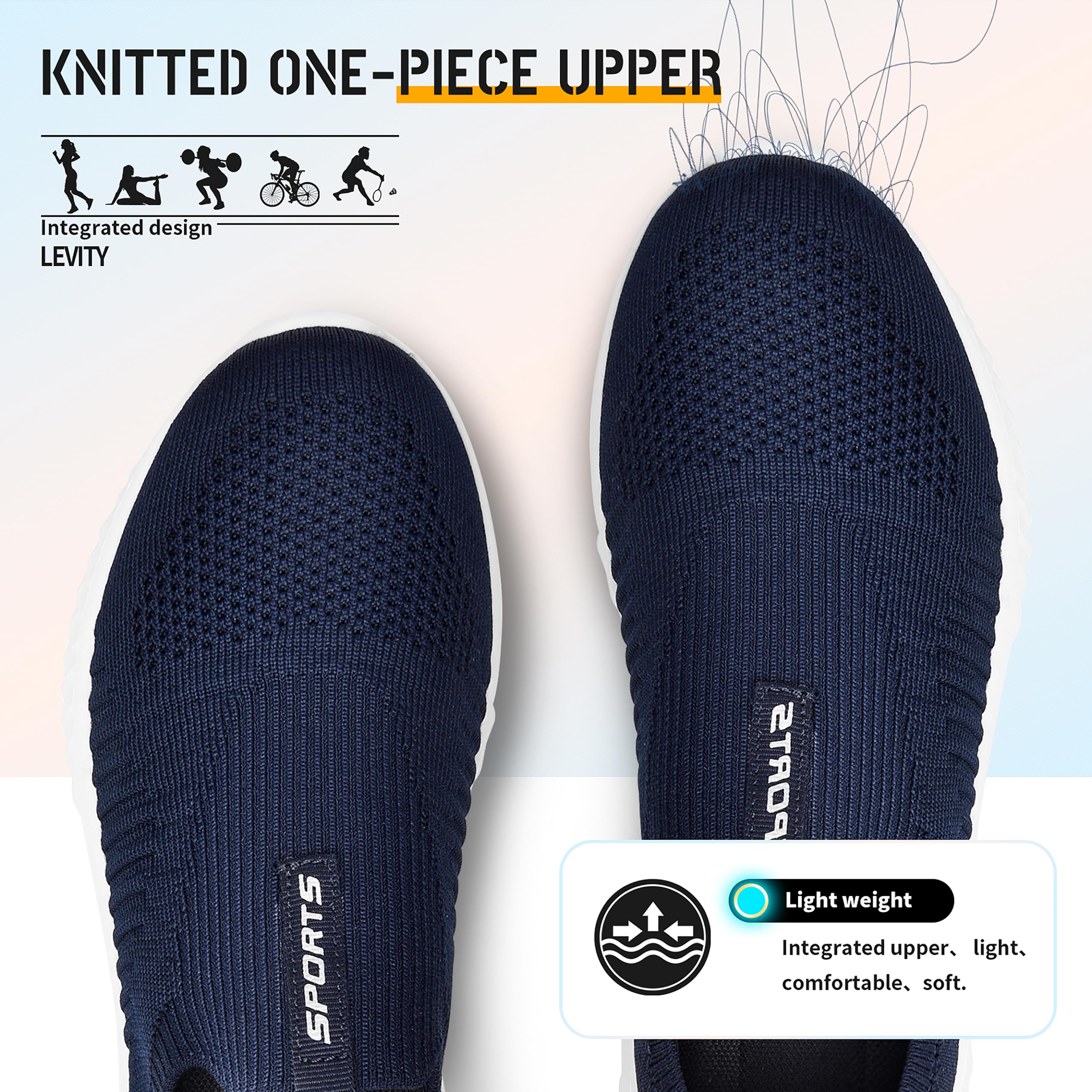 Littleplum Chaussures Femme Confortable Basket Running Marche Sport Travail Bssse Sneakers