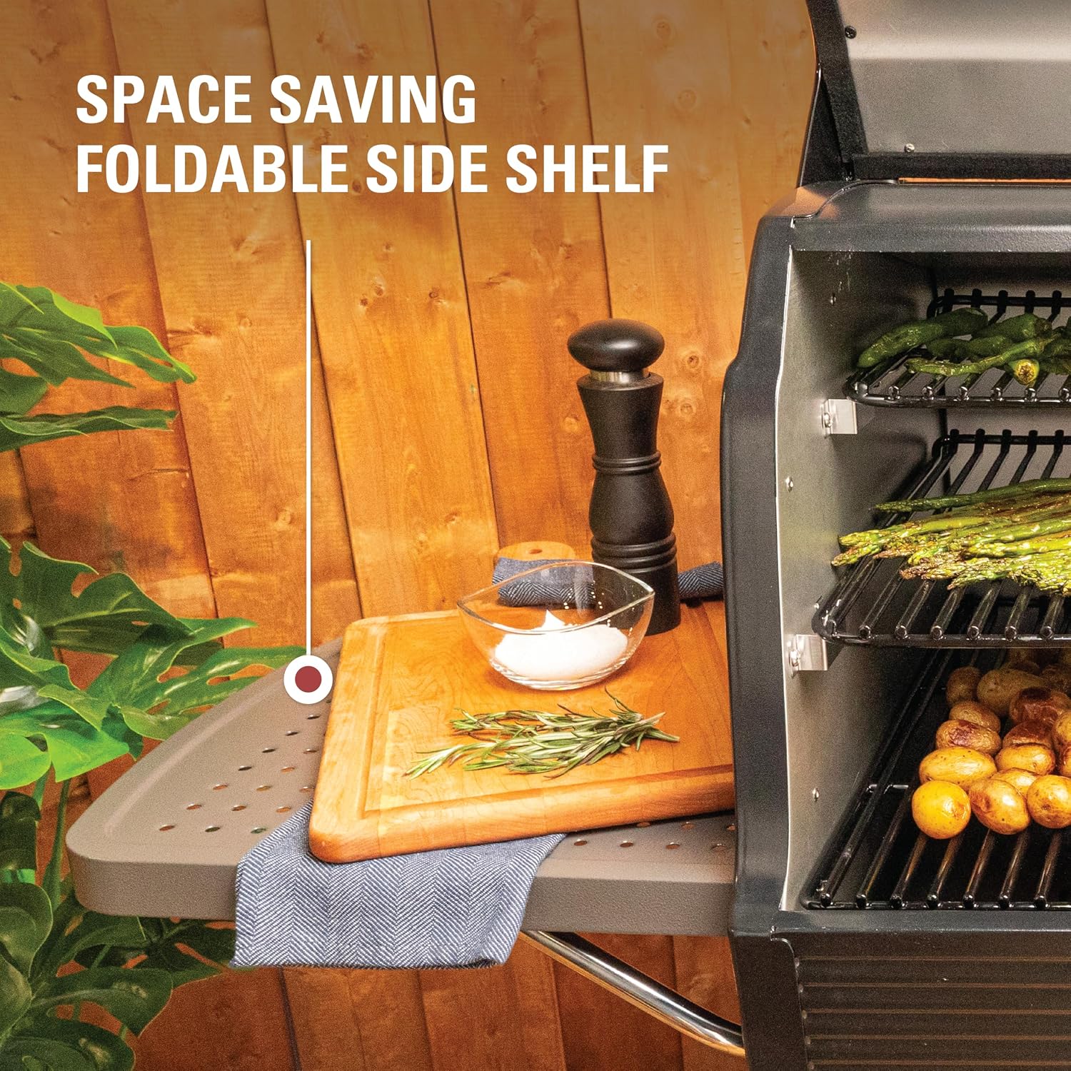 Coleman 3-Burner Stainless Steel Propane Gas Grill with Side Burner