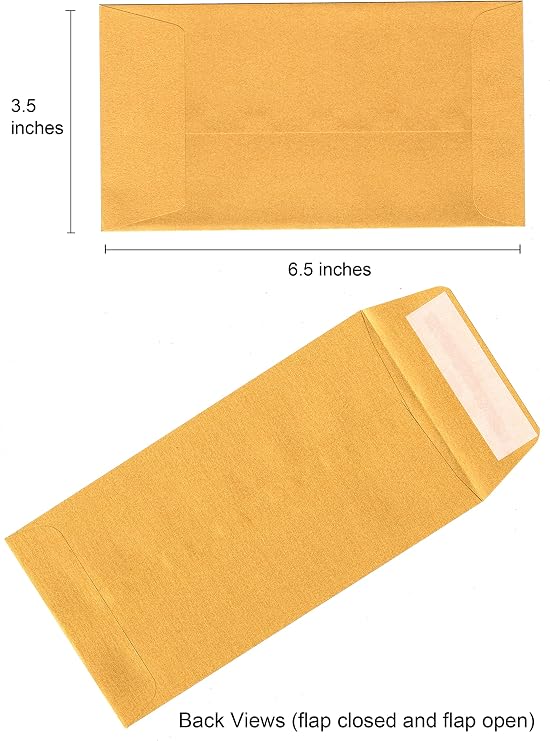 Zaffron Eid Holiday Golden Money Envelopes Celebrate Design (3.5 x 6.5 inches, 10 pack)