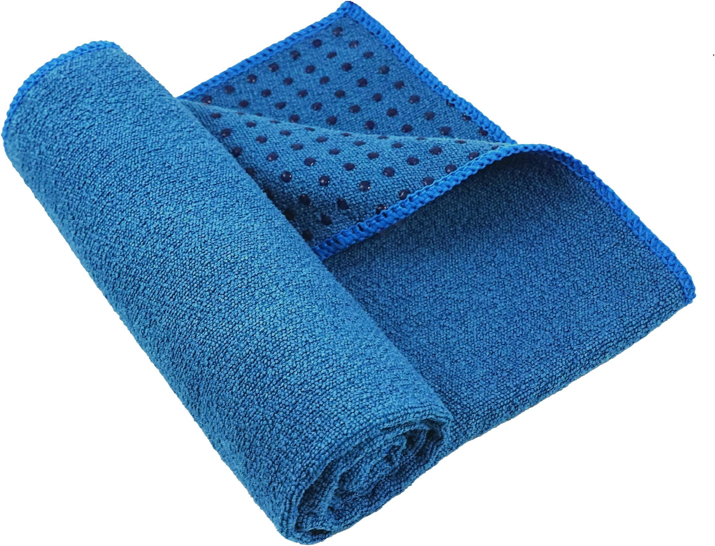 Sweat-Shielding Non-Slip Microfiber Workout Towel (Blue)