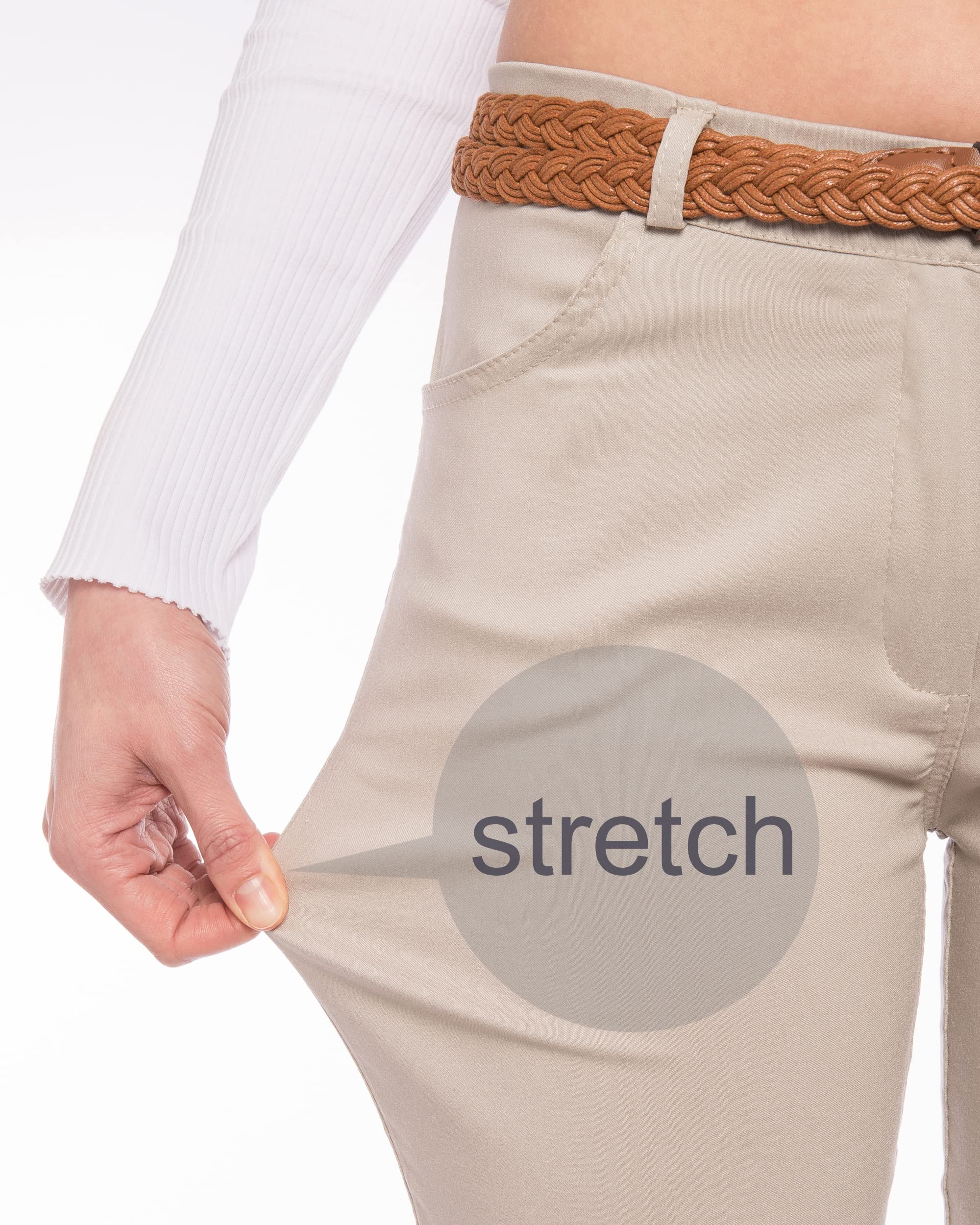 Kendindza Chino Shorts Donna Pantaloncini Pantaloncini Pantaloncini Bermuda da Donna Lunghi Al Ginocchio, Pantaloncini Estivi da Donna Estate Eleganti