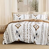 Vista 22 de Bedsure - Funda de edredón tamaño King – Juego de funda de edredón reversible terracota de 3 piezas con cierre de cremallera, juego de ropa de cama