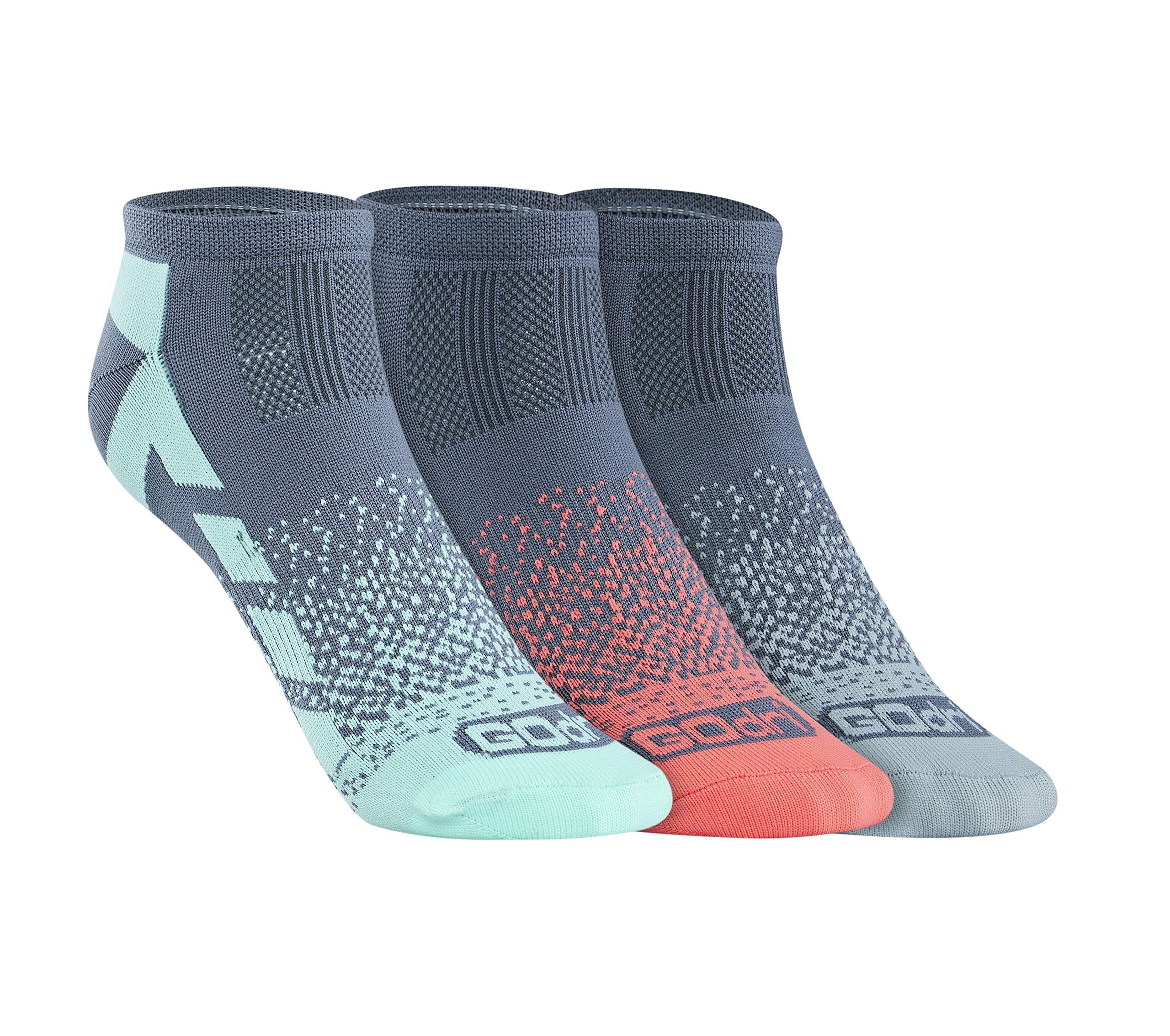 Nylon Womens S20042Id Ankle Length Socks-Gmlt Medium, Grey