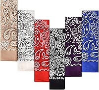EVERY-VILLE Where EVERYone is Welcome 6-Pack 100% Cotton Bandanas - Holiday Gifts for Men Women