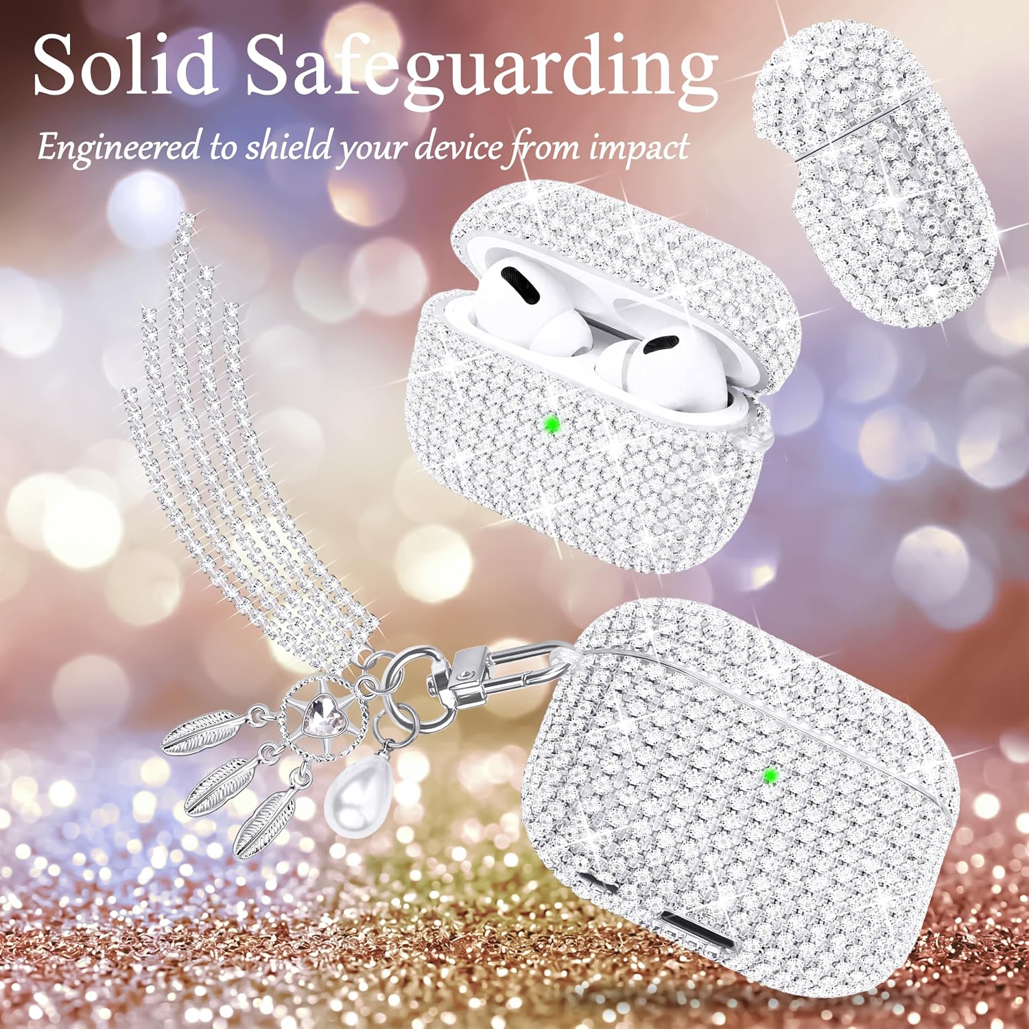 for AirPods Pro 3 Case with Keychain for Women Dream Catcher