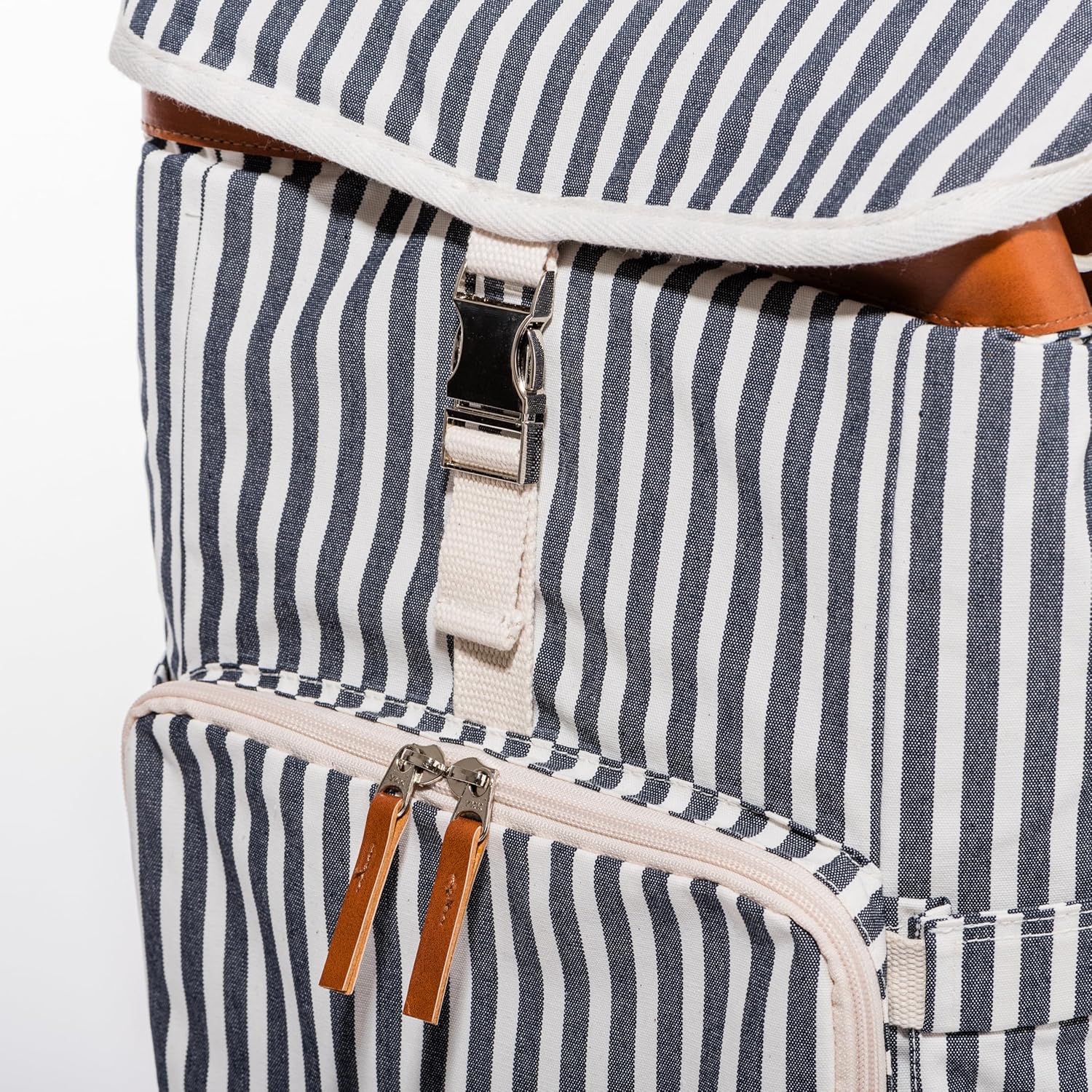 Business & Pleasure Co. Picnic Backpack Cooler - Laurens Navy Stripe