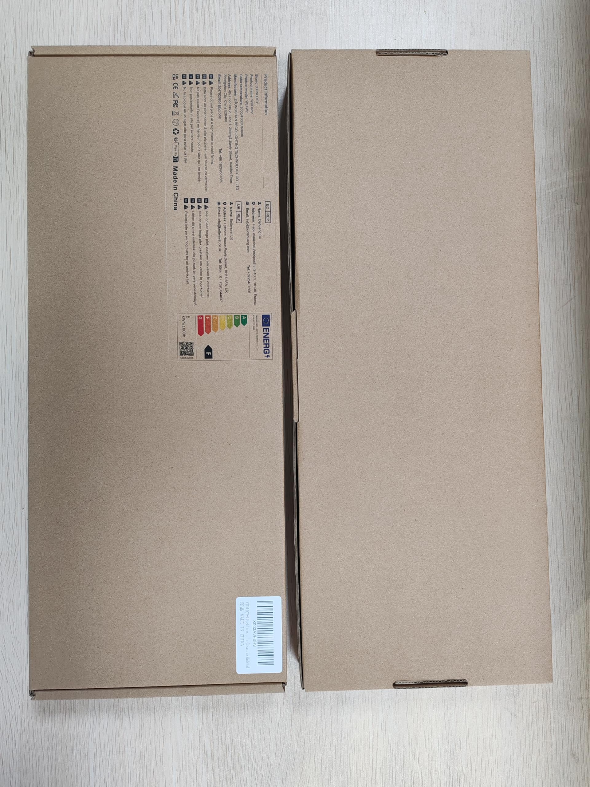 Applique Murale LED Intérieur 24W Alu 3 CCT Grain de Bois 41CM | Éclairage Moderne,Lampe Murale Up Down,2340 Lumen,Idéal pour les chambres, salons, couloirs, escaliers et entrées