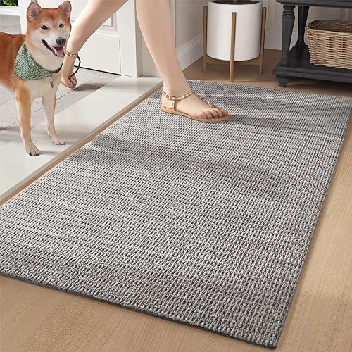 Miniatura 9 de Color&Geometry Tapete grande de 3 x 5 pies para entrada, lujoso, pelo bajo, resistente, fácil de limpiar, tapete de interior de 36 x 59 pulgadas,