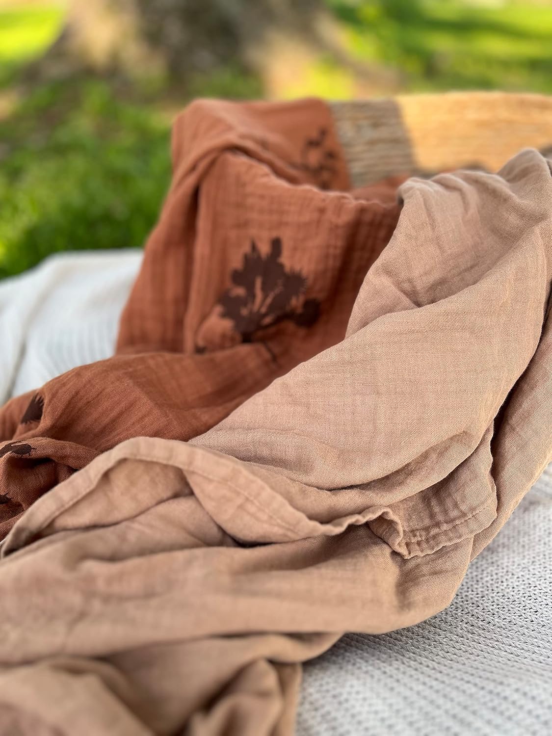 Leyl&Ari Muslin Swaddle Blanket | 100% Organic Cotton Receiving Wrap (Joshua Tree Set)