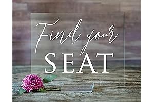 Exquisite Acrylic Wedding Find Your Seat Sign: A Guiding Light for Your Guests