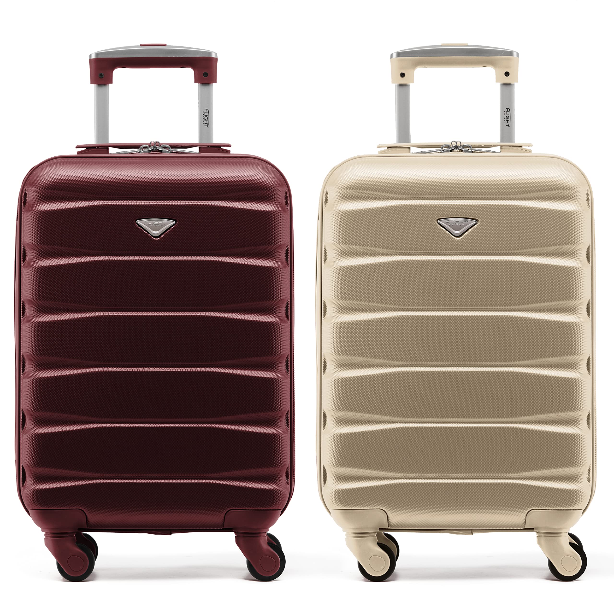 Flight Knight Suitcase Set of 2 Lightweight 4 Wheel ABS Hard Case Cabin Carry On Hand Luggage Approved for Over 100 Airlines Including easyJet, British Airways, Ryanair & Many More 55x35x20cm — view 38