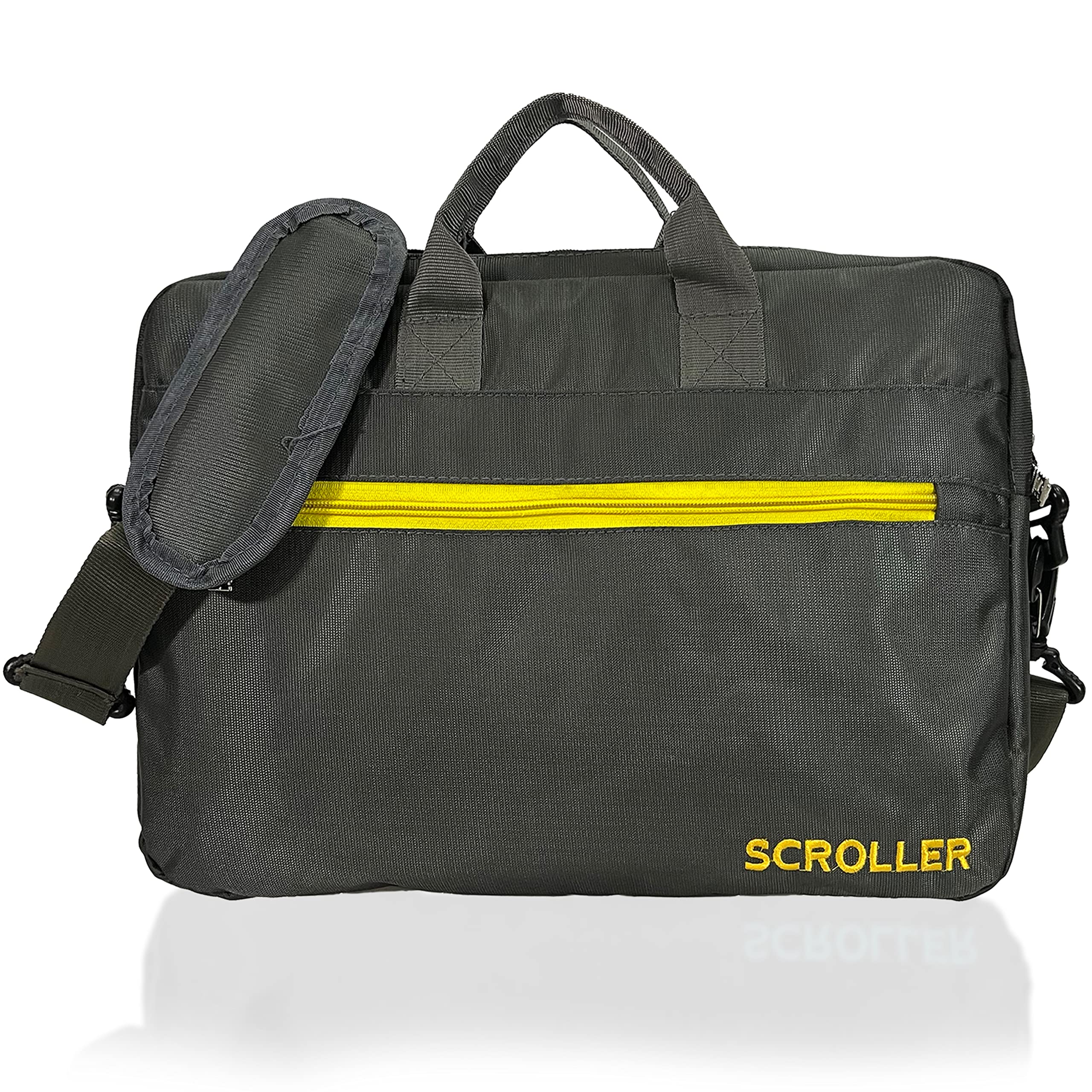 SCROLLER Office & Laptop Messenger Bag Case Cover Pouch for 13.3-Inch, 14-Inch, 15.6 -Inch Laptop Bag for Men & Women (Dark Grey) (B0BQW17F2J) Amazon Price History, Amazon Price Tracker